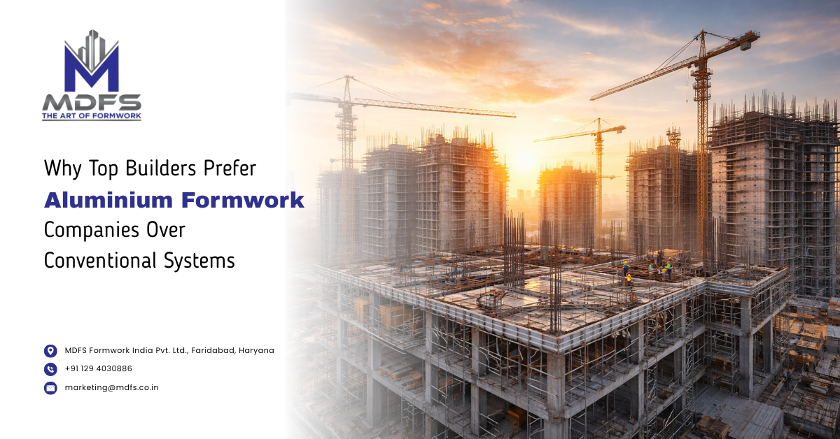 Top builders using modern construction systems offered by aluminium formwork companies