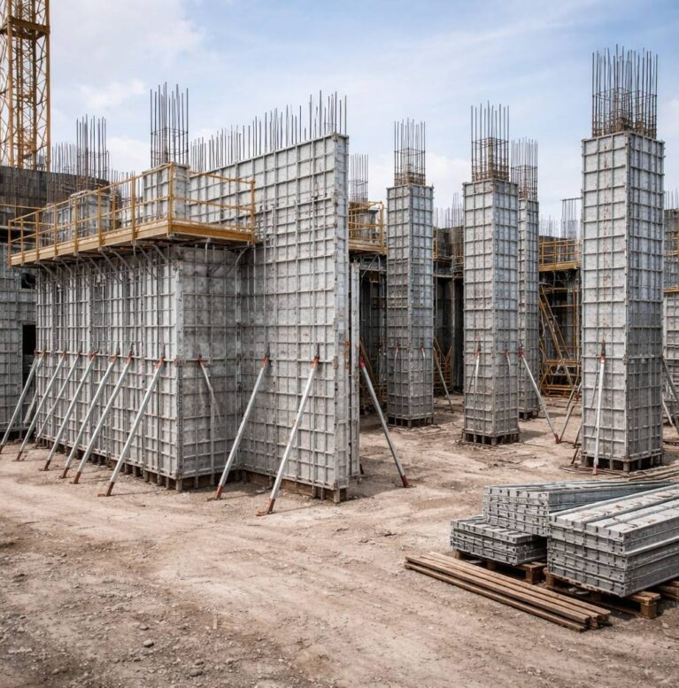 Build stronger walls and columns with precision using MDFS aluminium formwork. Trusted formwork manufacturers in India delivering speed and durability