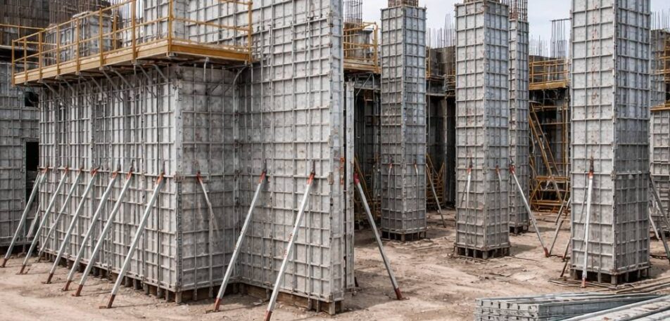 Build stronger walls and columns with precision using MDFS aluminium formwork. Trusted formwork manufacturers in India delivering speed and durability