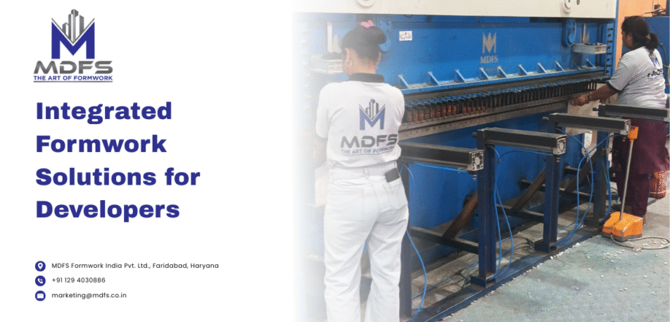 Integrated aluminium formwork panels and systems used by aluminium formwork companies at a construction site